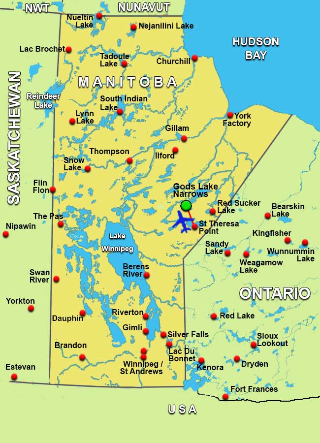 Charter Flights To Gods Lake Narrows Manitoba /Charter Flight Network